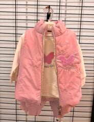 Kız çocuk şişme yelek eşofman takım